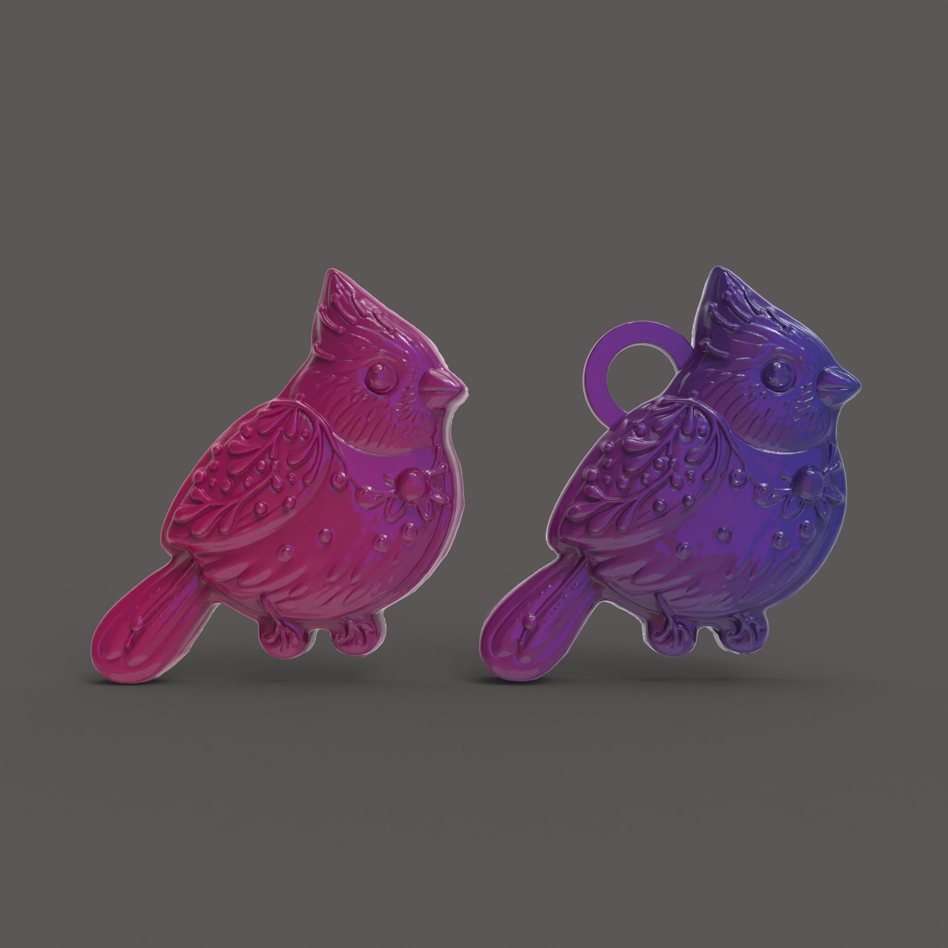 bird cookie decor 3D print model_3