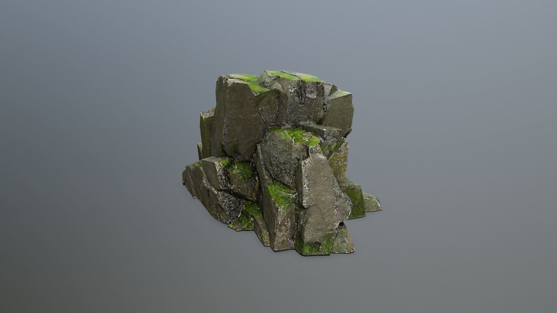 rocks  Low-poly 3D model_6