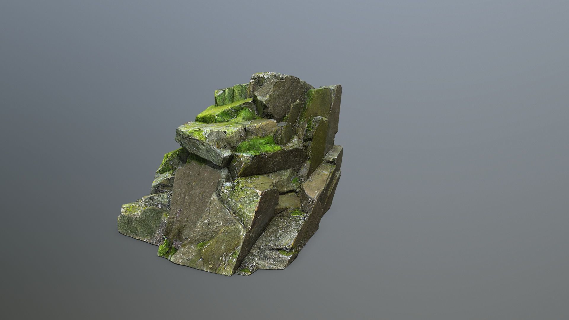 rocks  Low-poly 3D model_3