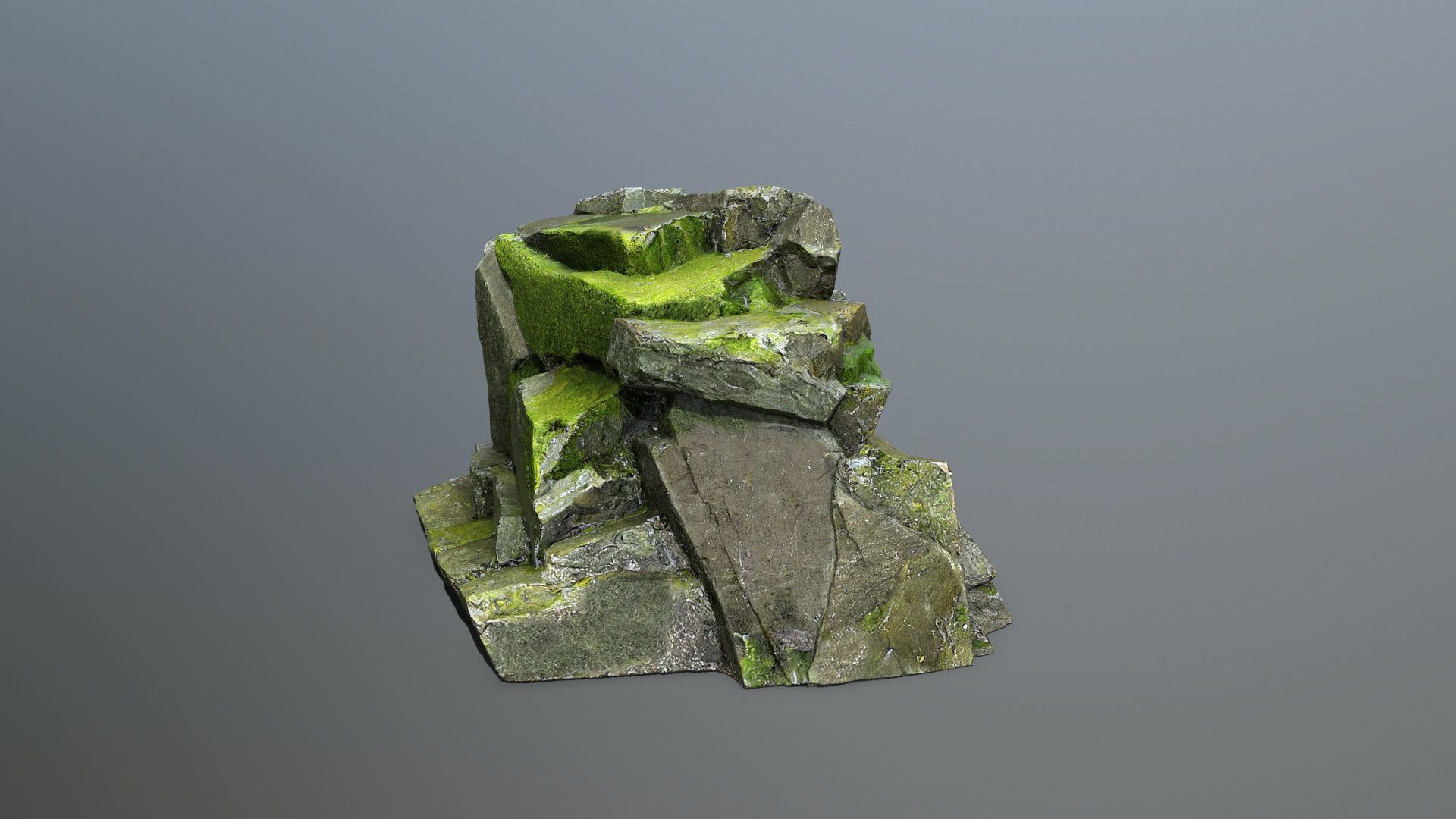 rocks  Low-poly 3D model_2