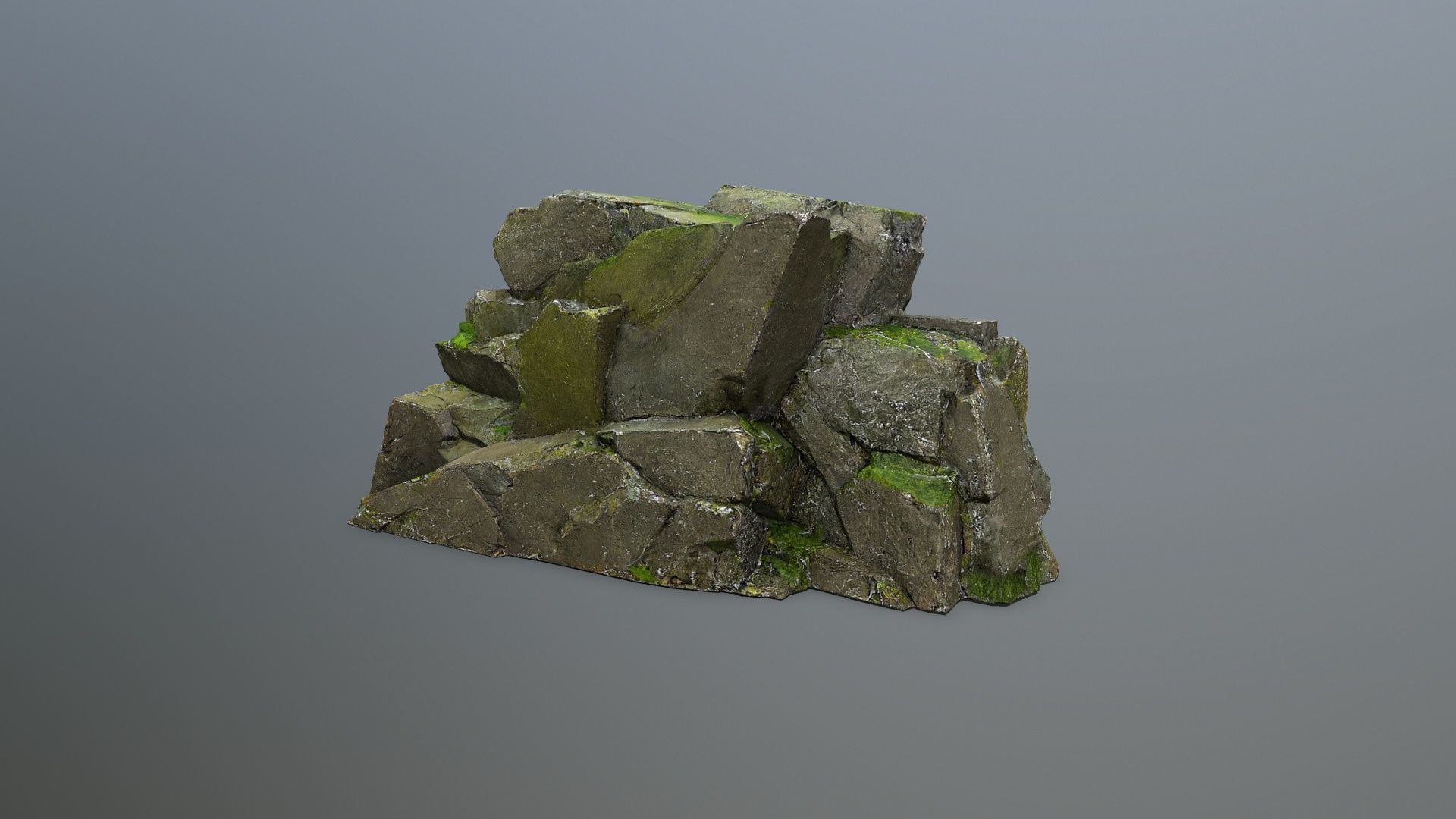 rocks  Low-poly 3D model_5