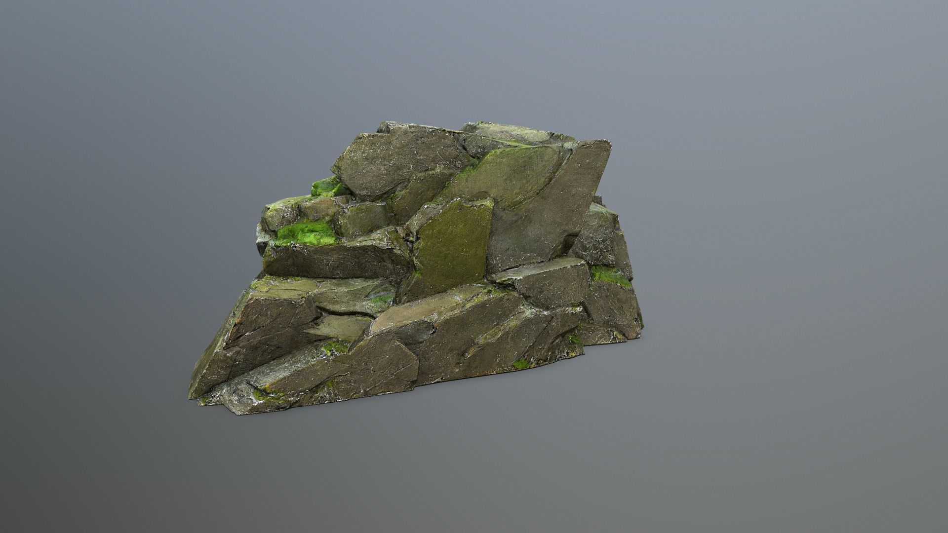 rocks  Low-poly 3D model_4
