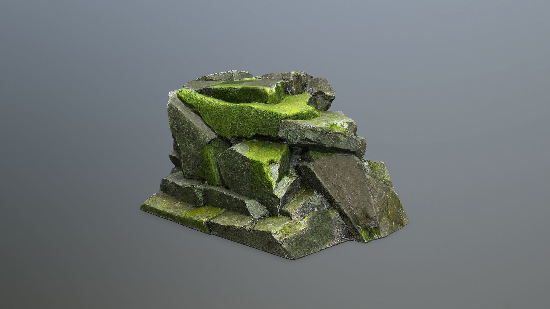 rocks  Low-poly 3D model_9