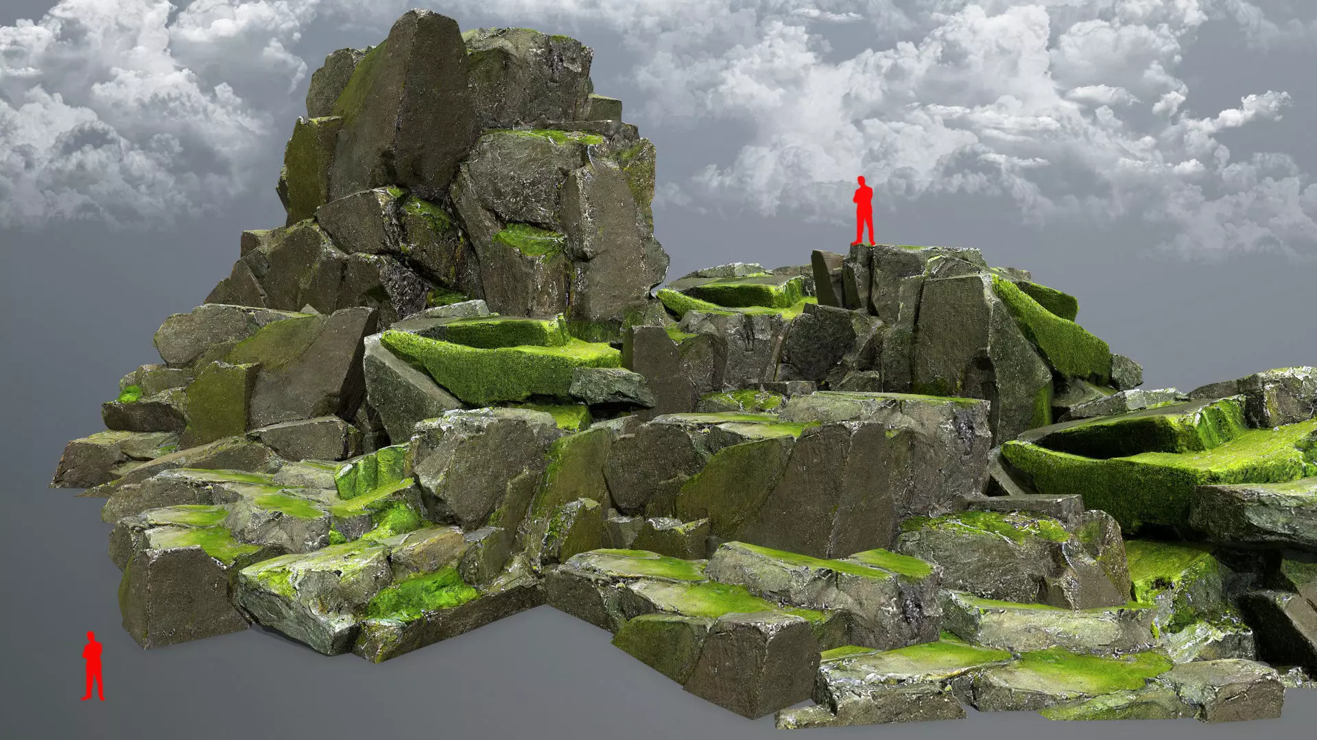 rocks  Low-poly 3D model_0