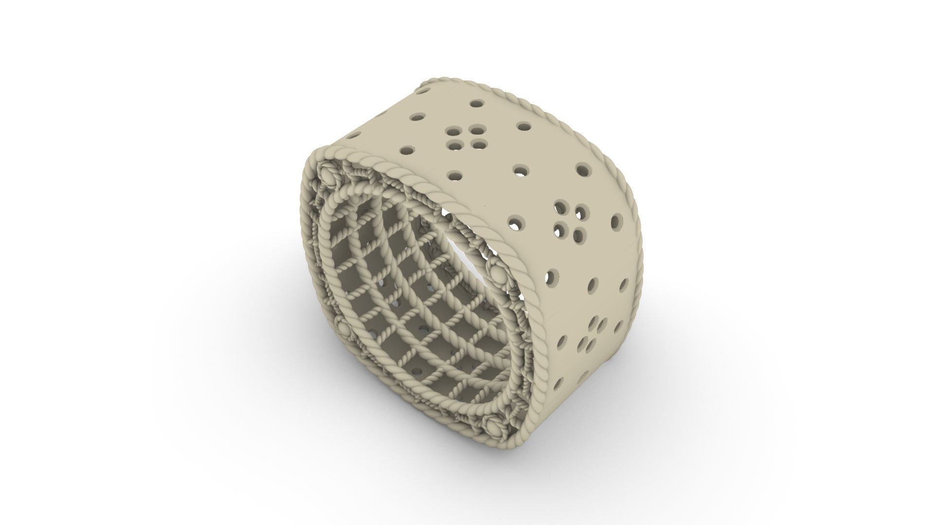 Luxury Princess Ring 3D print model_5