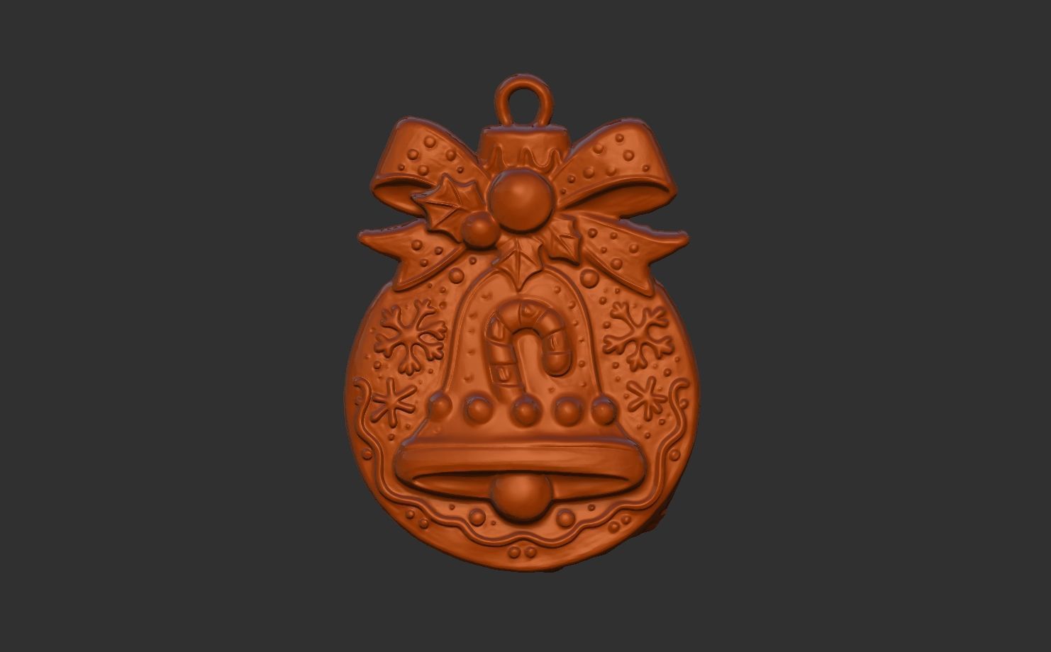christmasbell cookie decor 3D print model_4