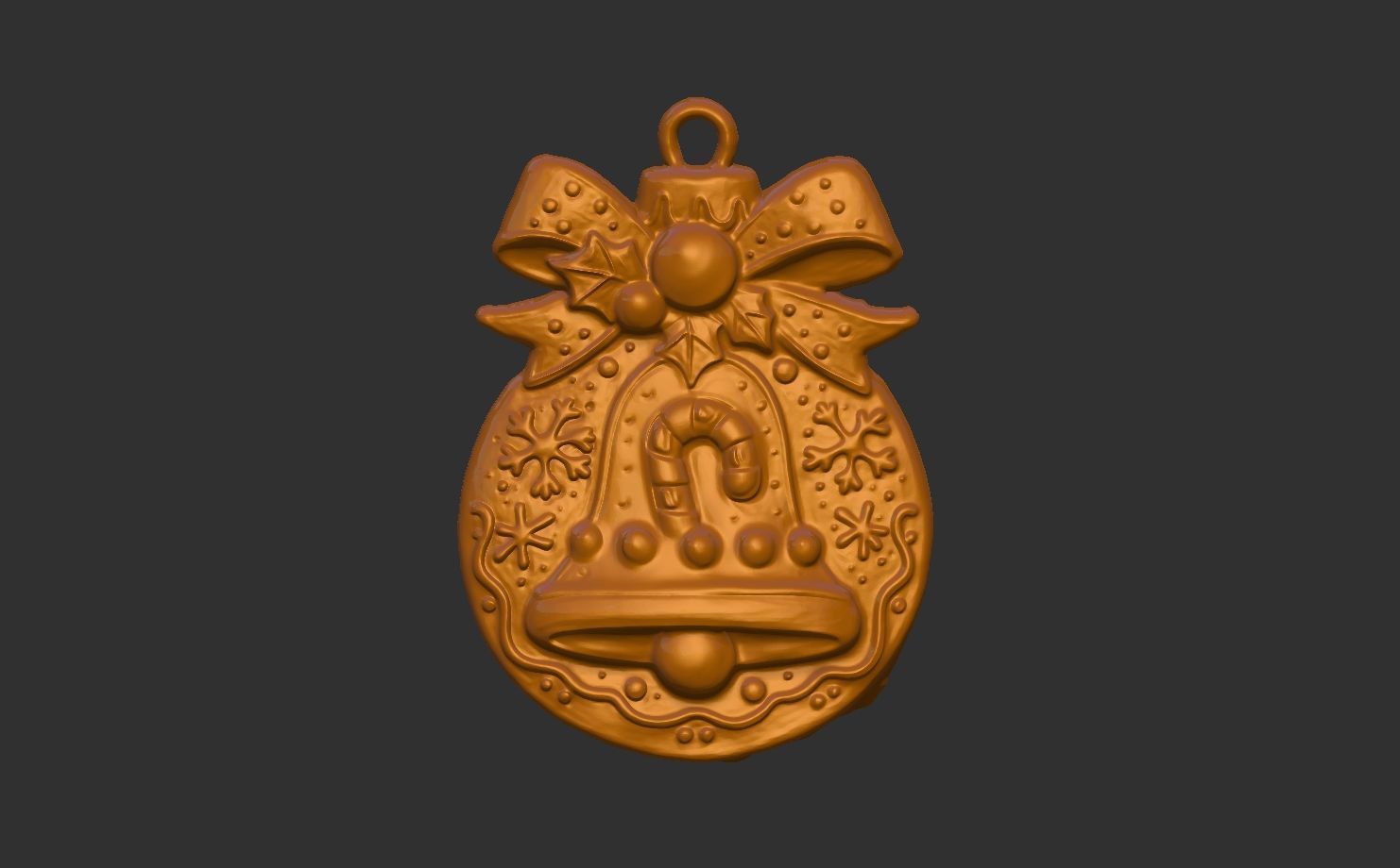 christmasbell cookie decor 3D print model_9