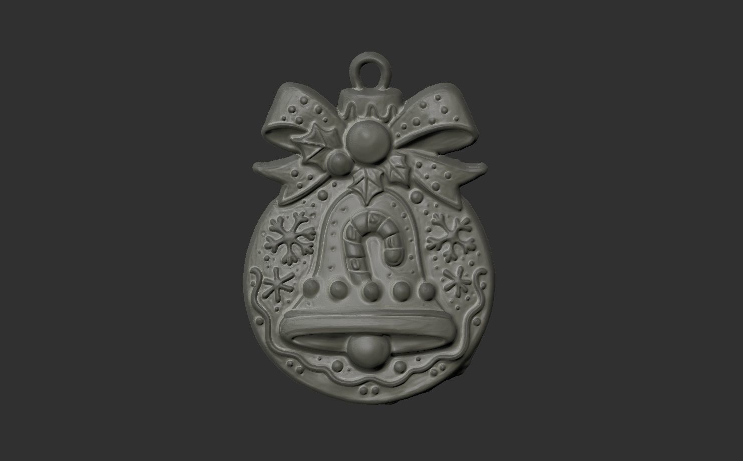 christmasbell cookie decor 3D print model_8