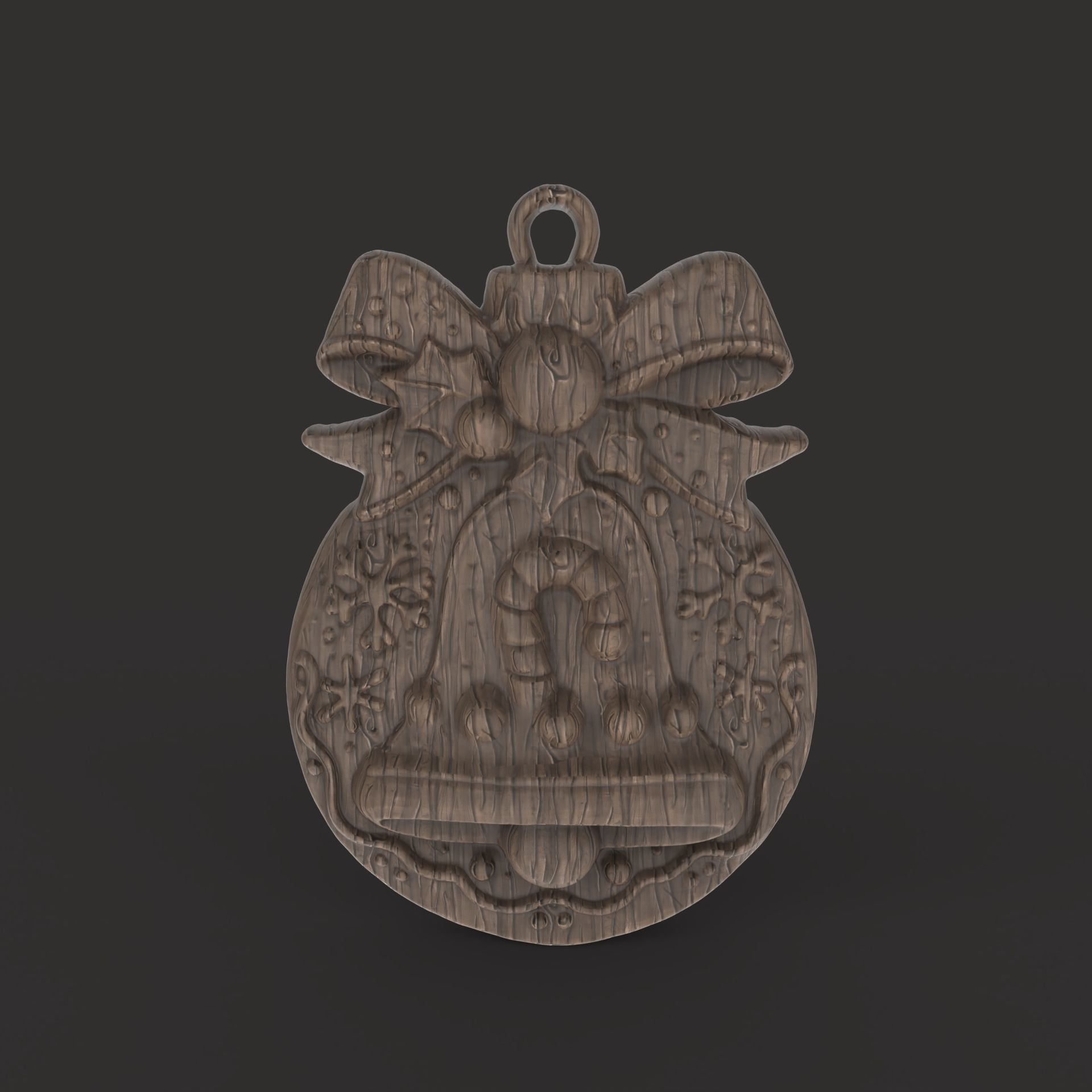 christmasbell cookie decor 3D print model_2