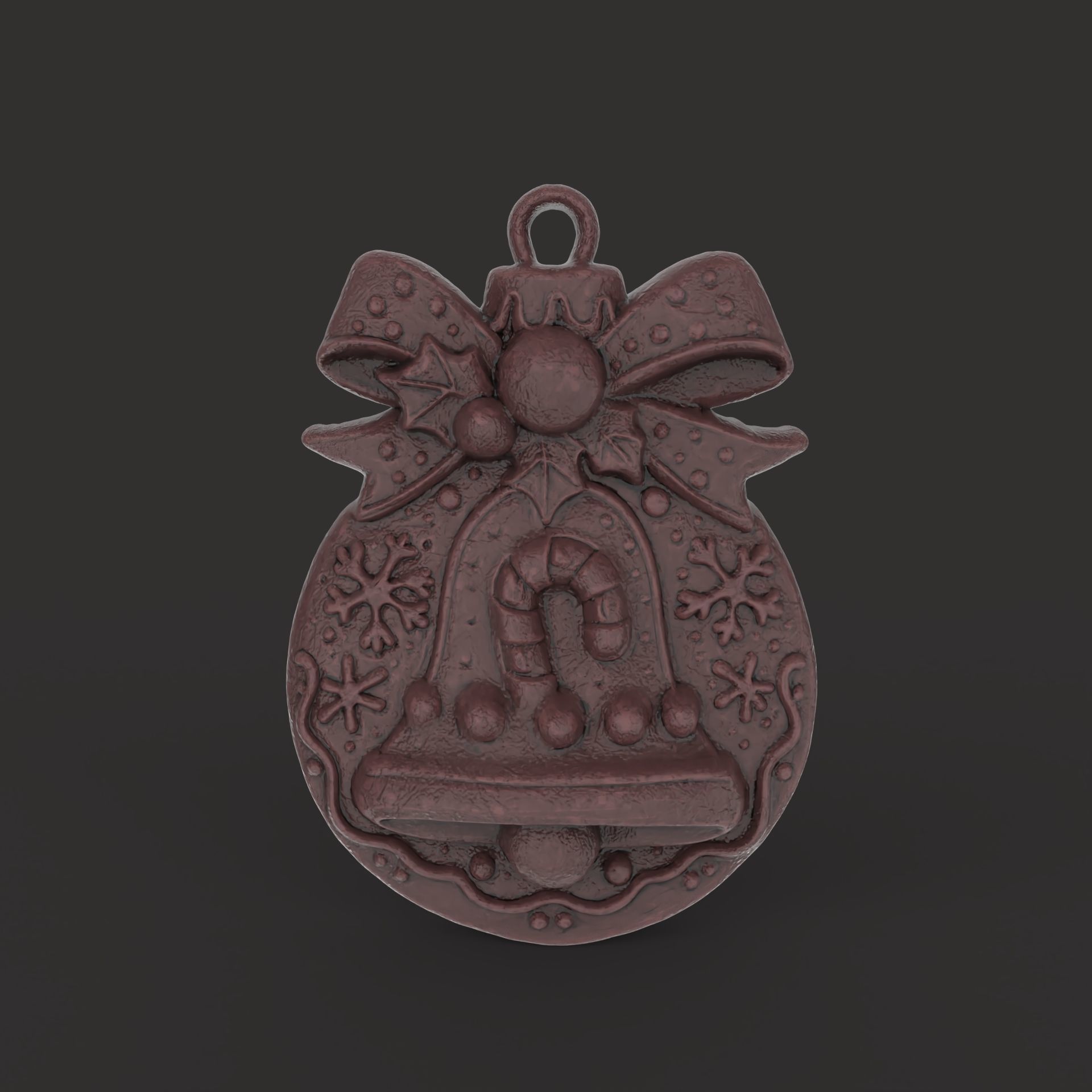 christmasbell cookie decor 3D print model_1