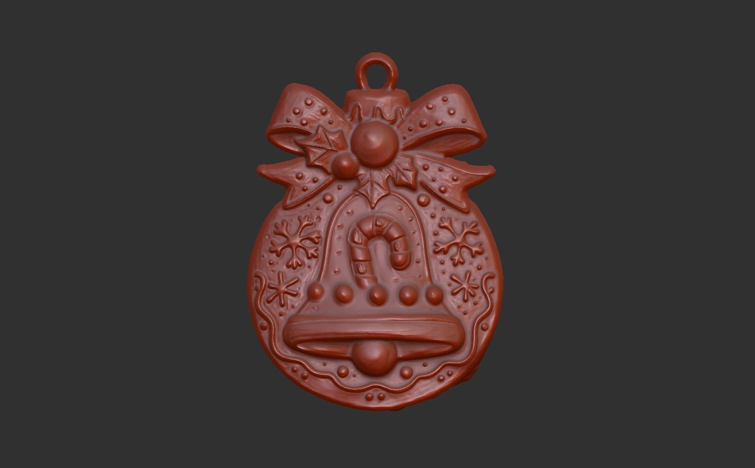 christmasbell cookie decor 3D print model_6