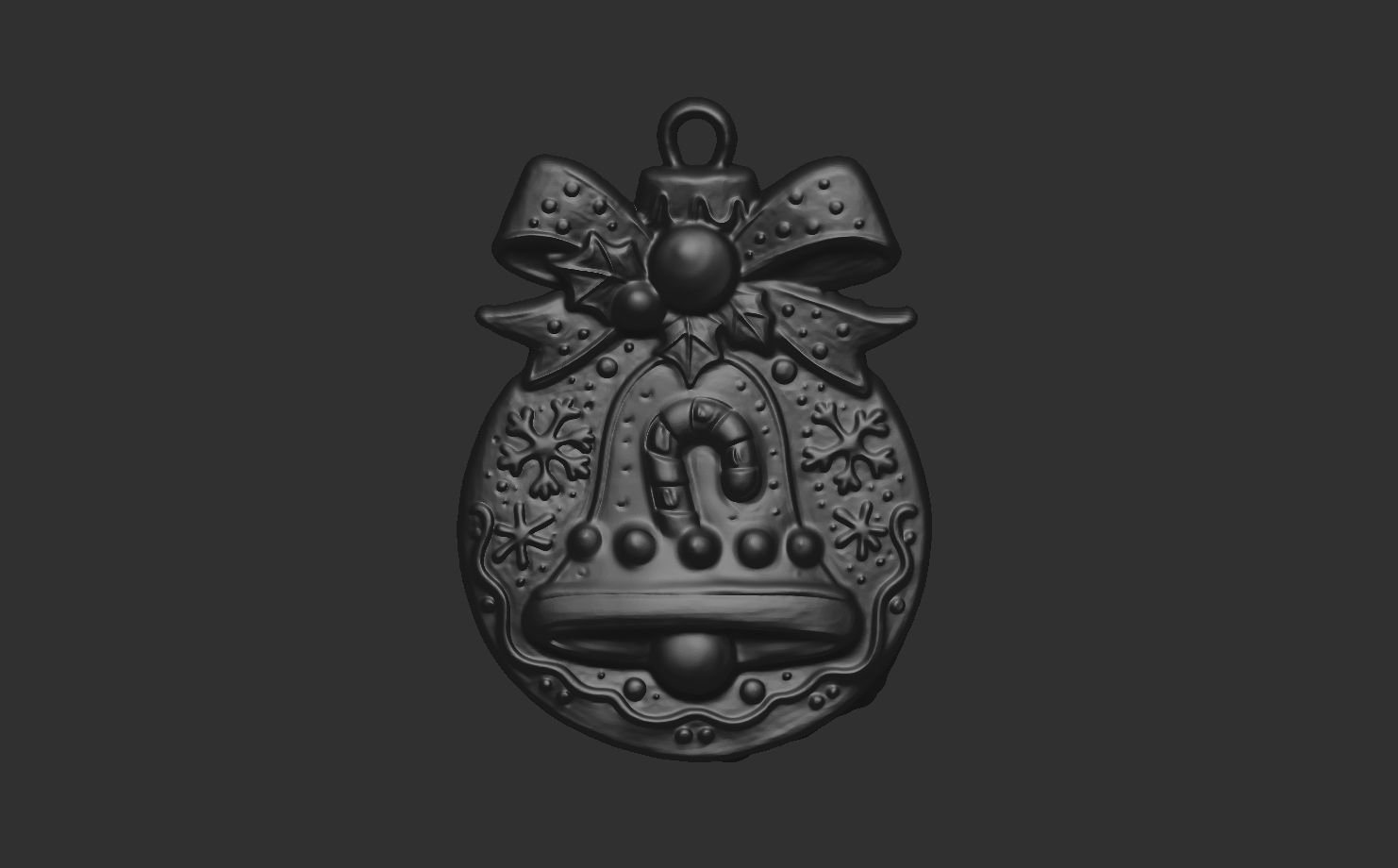 christmasbell cookie decor 3D print model_5