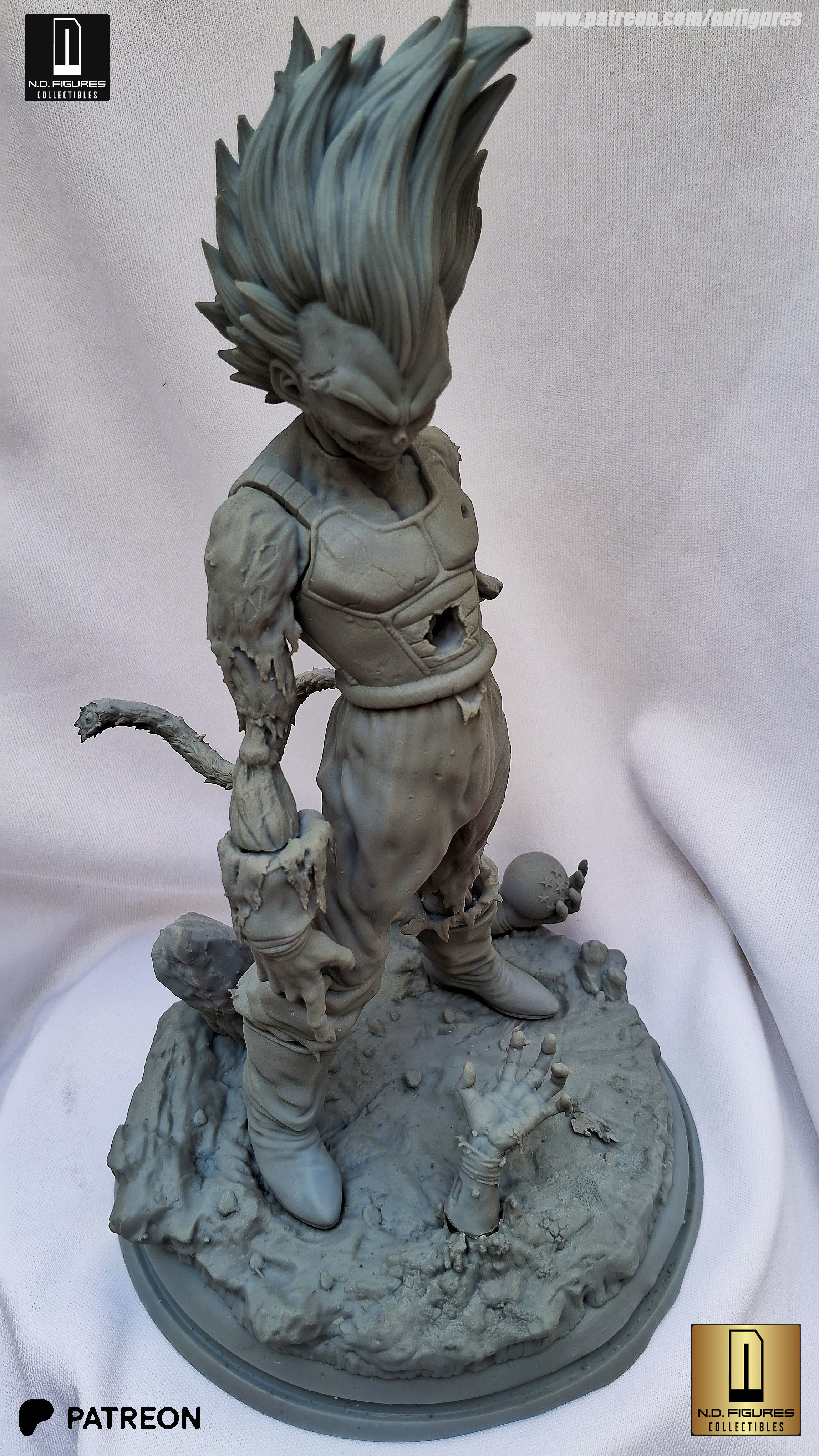 Vegeta Zumbi 3D print model_1