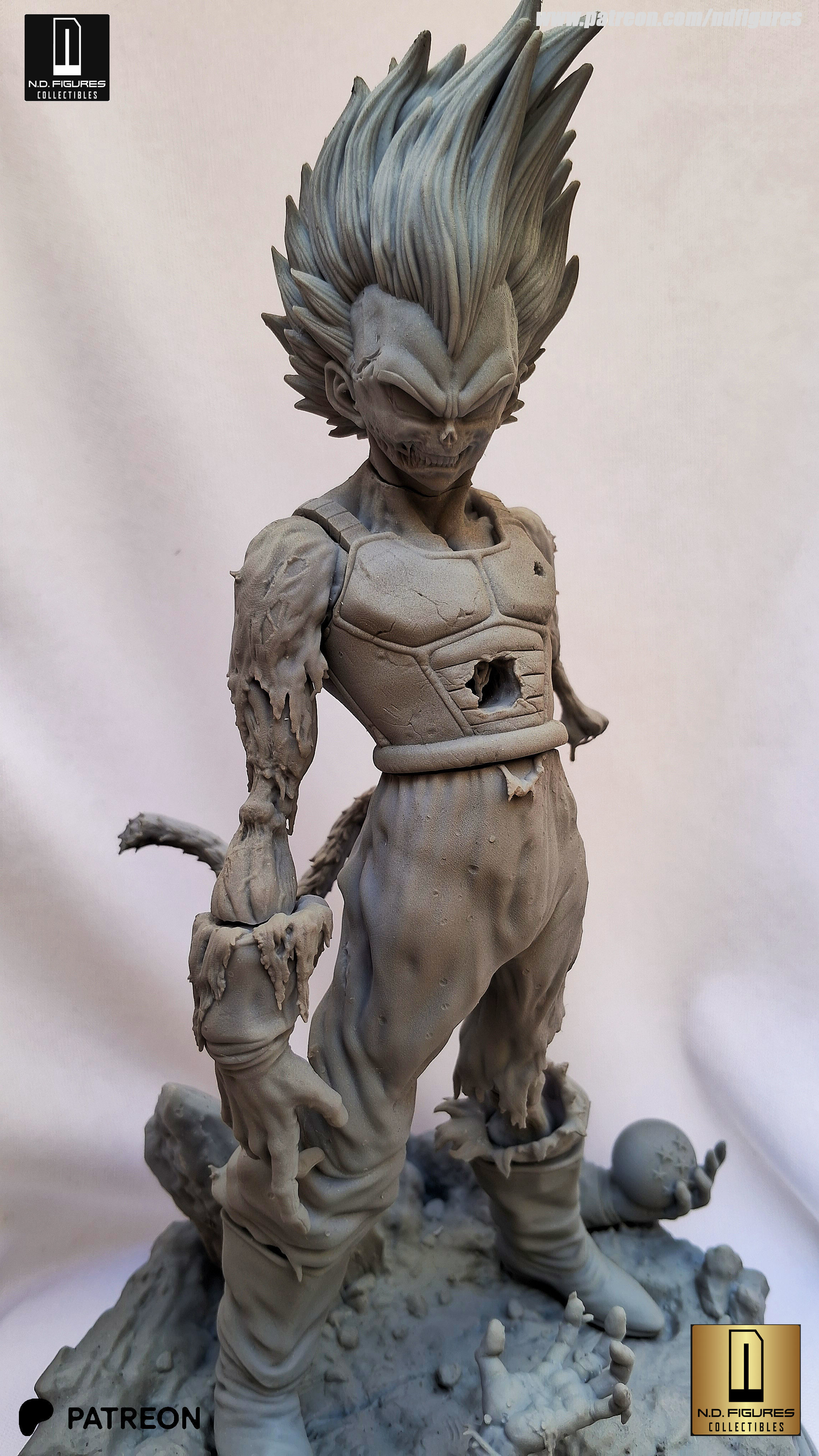 Vegeta Zumbi 3D print model_4