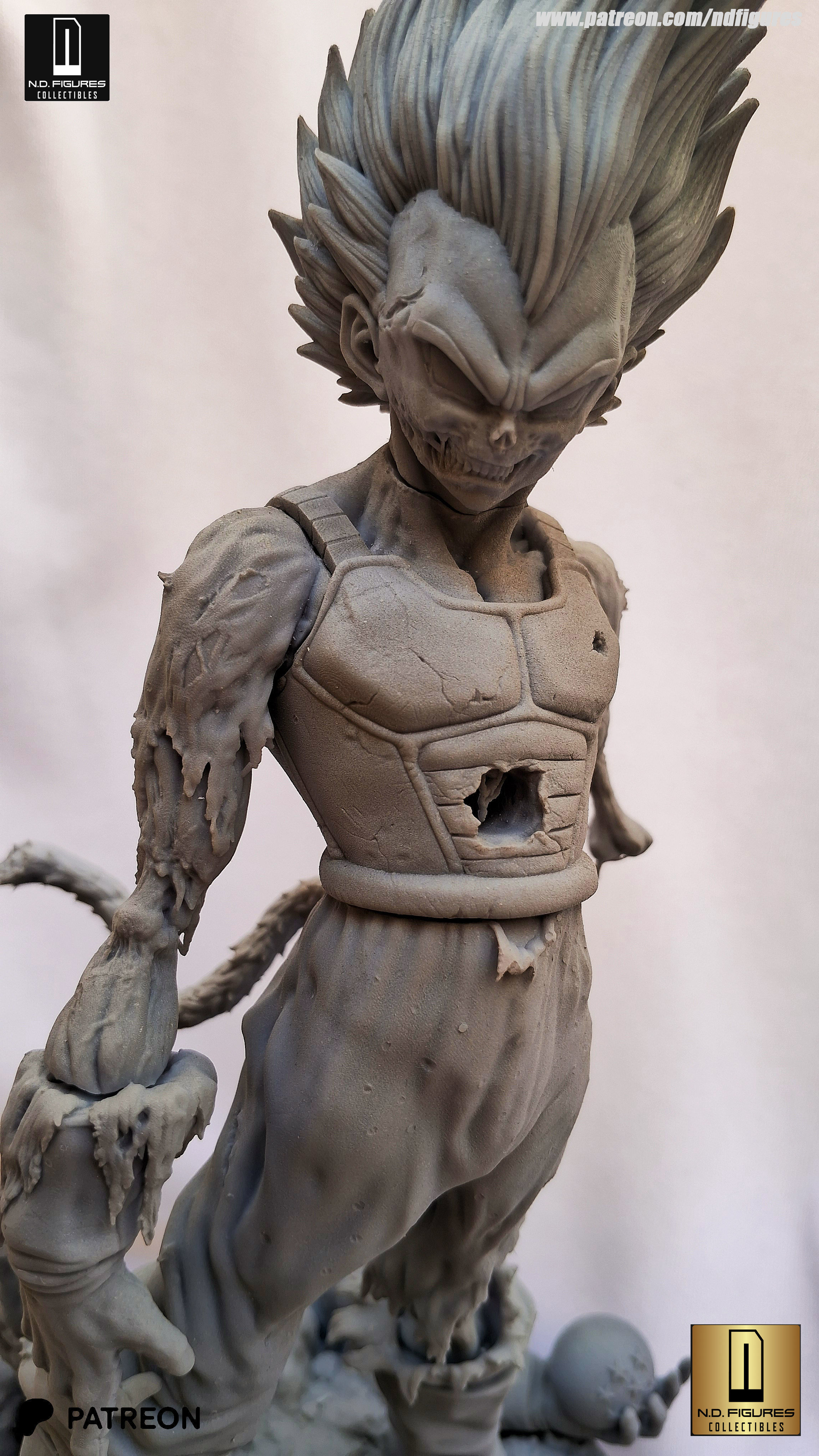 Vegeta Zumbi 3D print model_2
