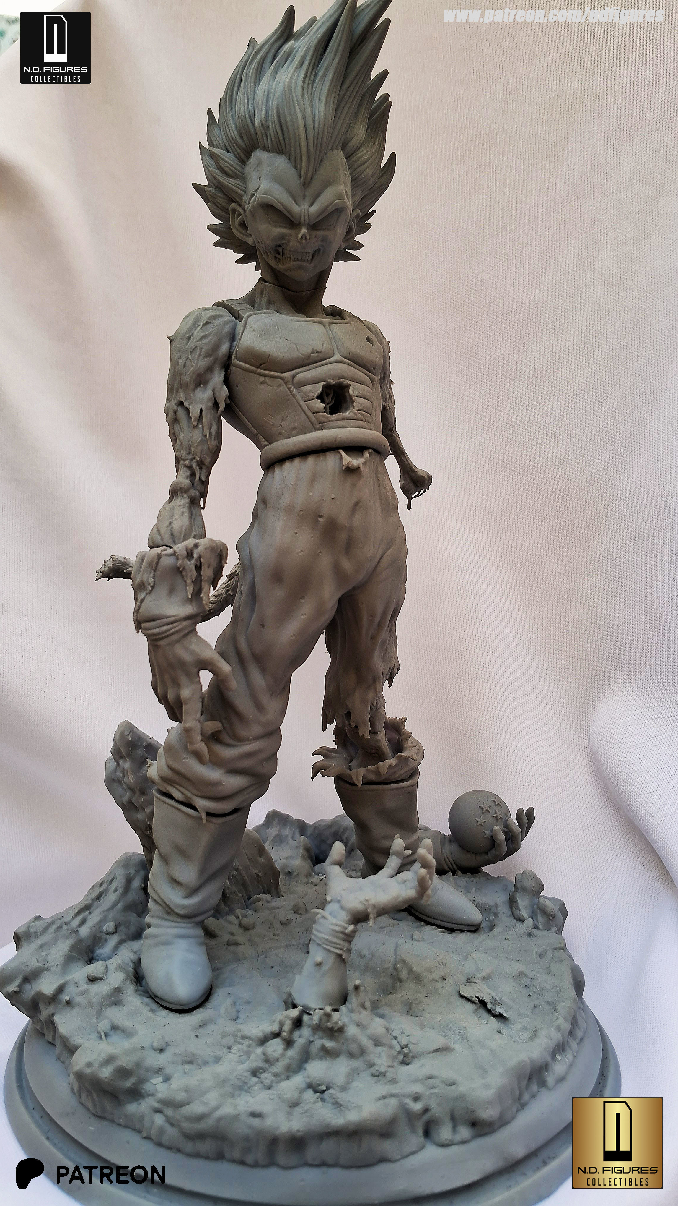 Vegeta Zumbi 3D print model_5