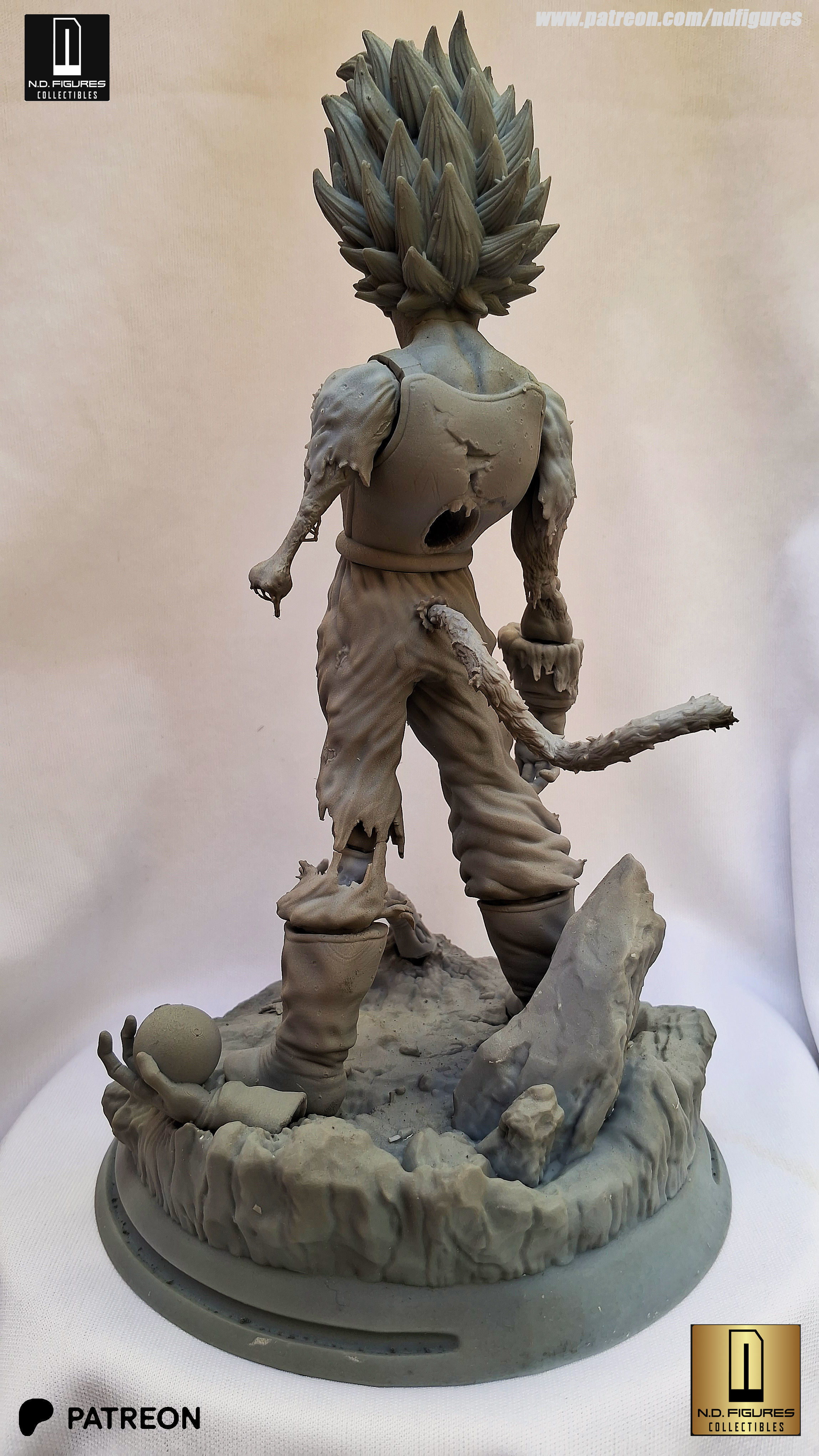 Vegeta Zumbi 3D print model_3
