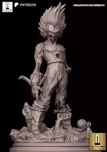 Vegeta Zumbi 3D print model