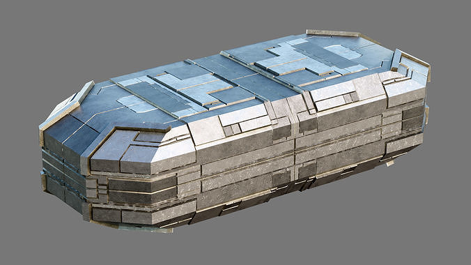 Sci Fi Crate 3 3D model | CGTrader