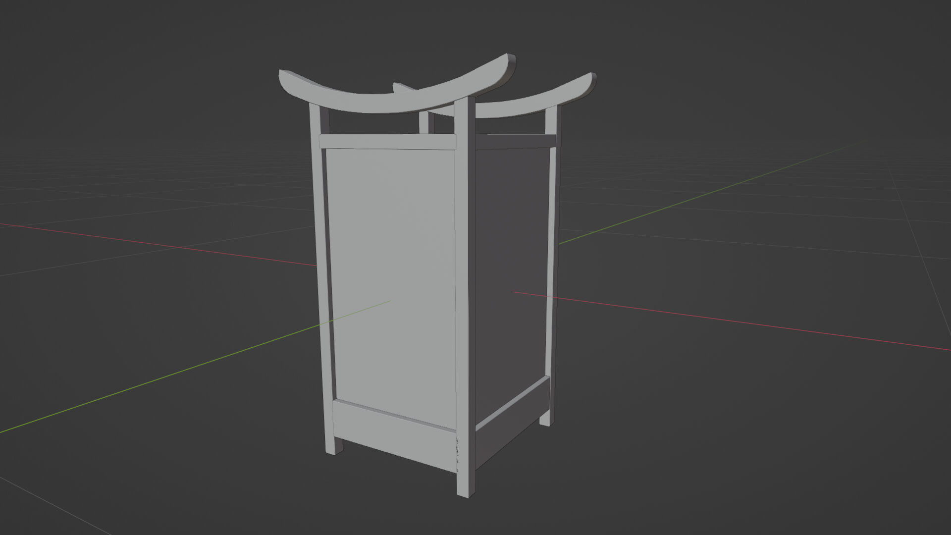 Light Lamp Traditional Asian Style 3D Model Low-poly 3D model_11