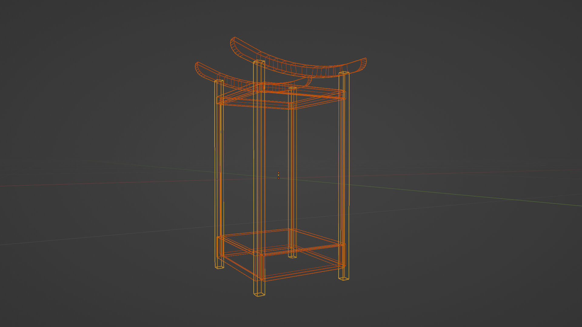 Light Lamp Traditional Asian Style 3D Model Low-poly 3D model_12