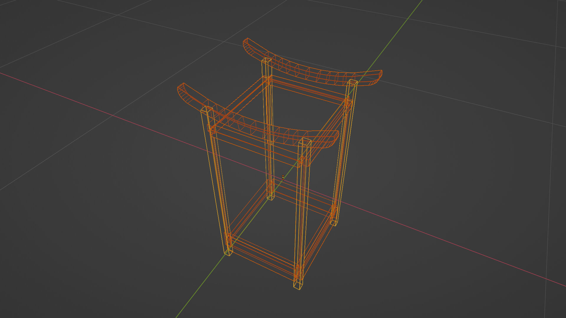 Light Lamp Traditional Asian Style 3D Model Low-poly 3D model_37