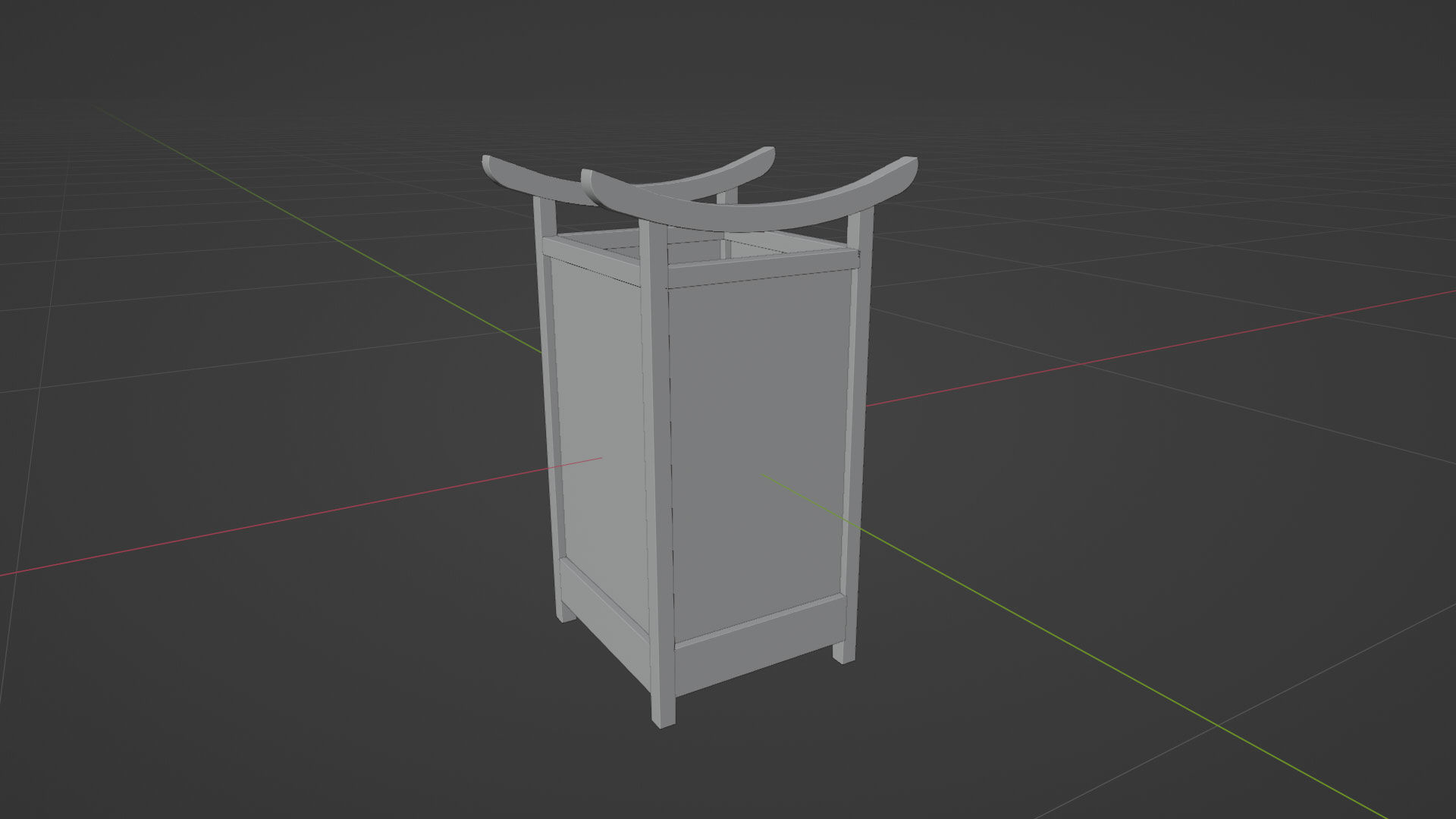 Light Lamp Traditional Asian Style 3D Model Low-poly 3D model_15