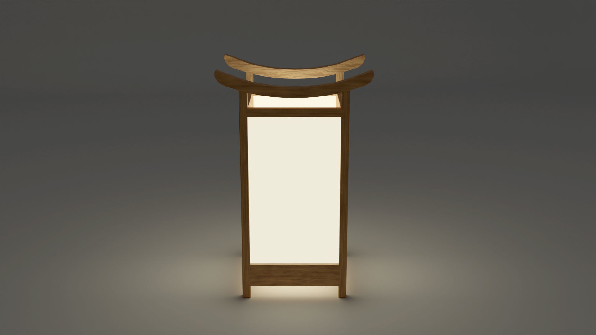Light Lamp Traditional Asian Style 3D Model Low-poly 3D model_19