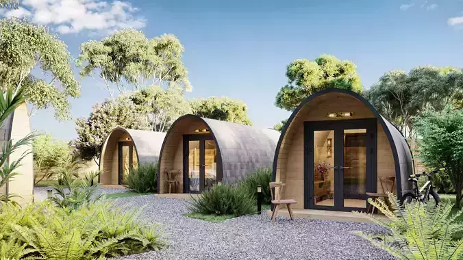 Camping Pod wooden cabin