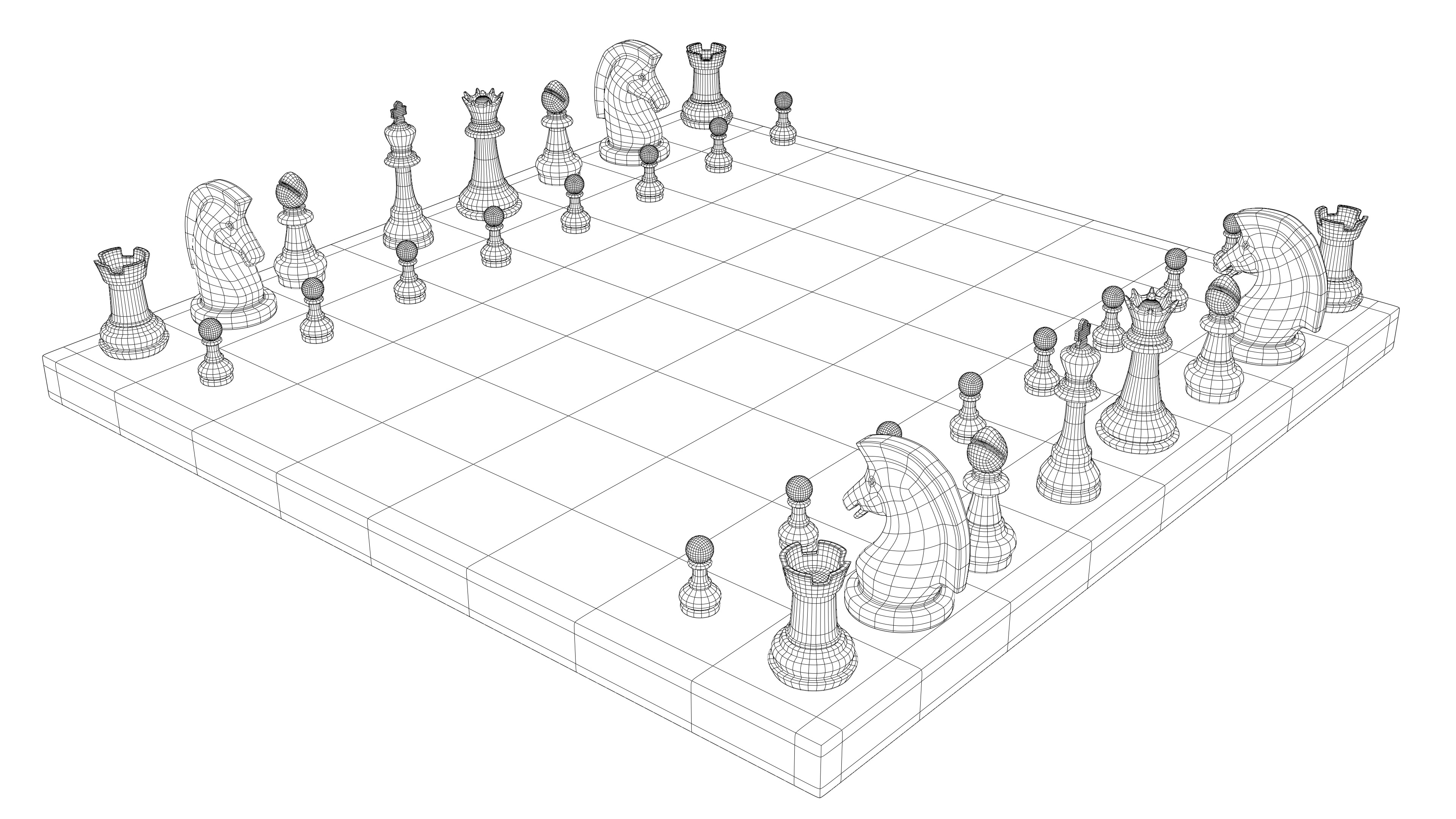 Chessboard 3D model_11