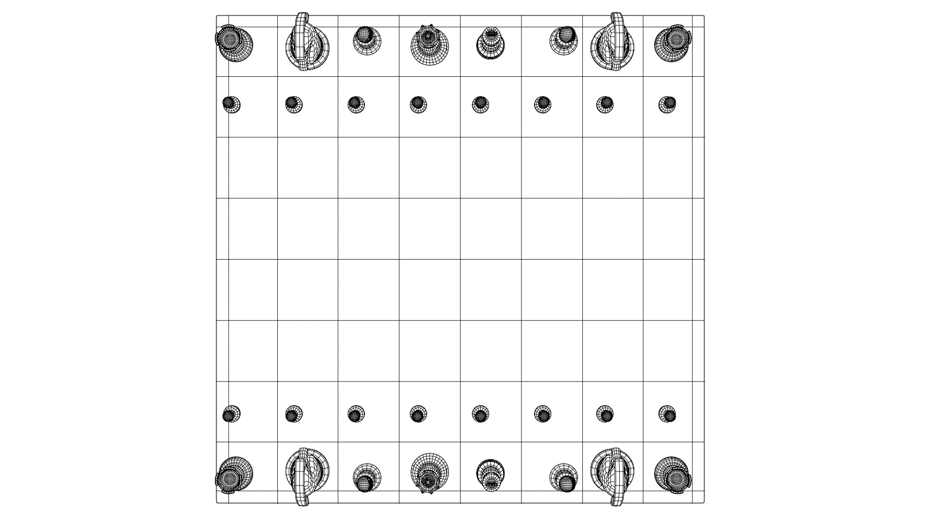 Chessboard 3D model_3