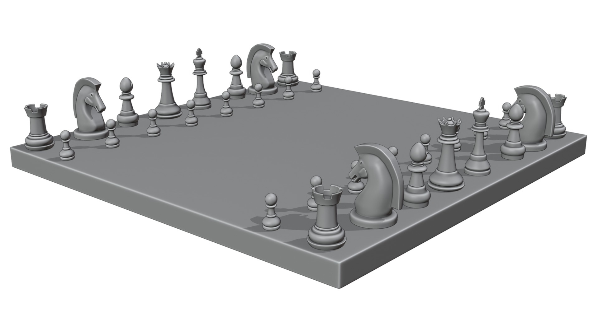 Chessboard 3D model_5