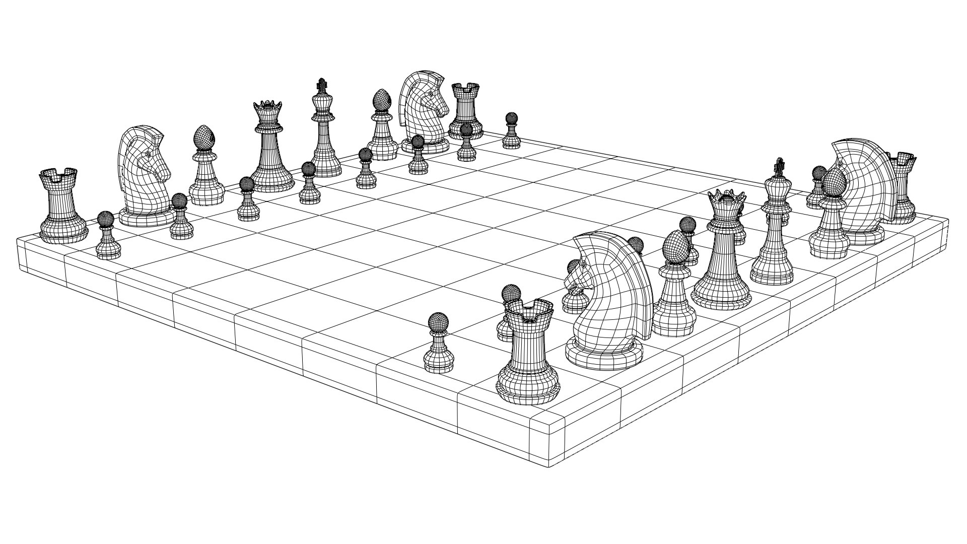 Chessboard 3D model_7