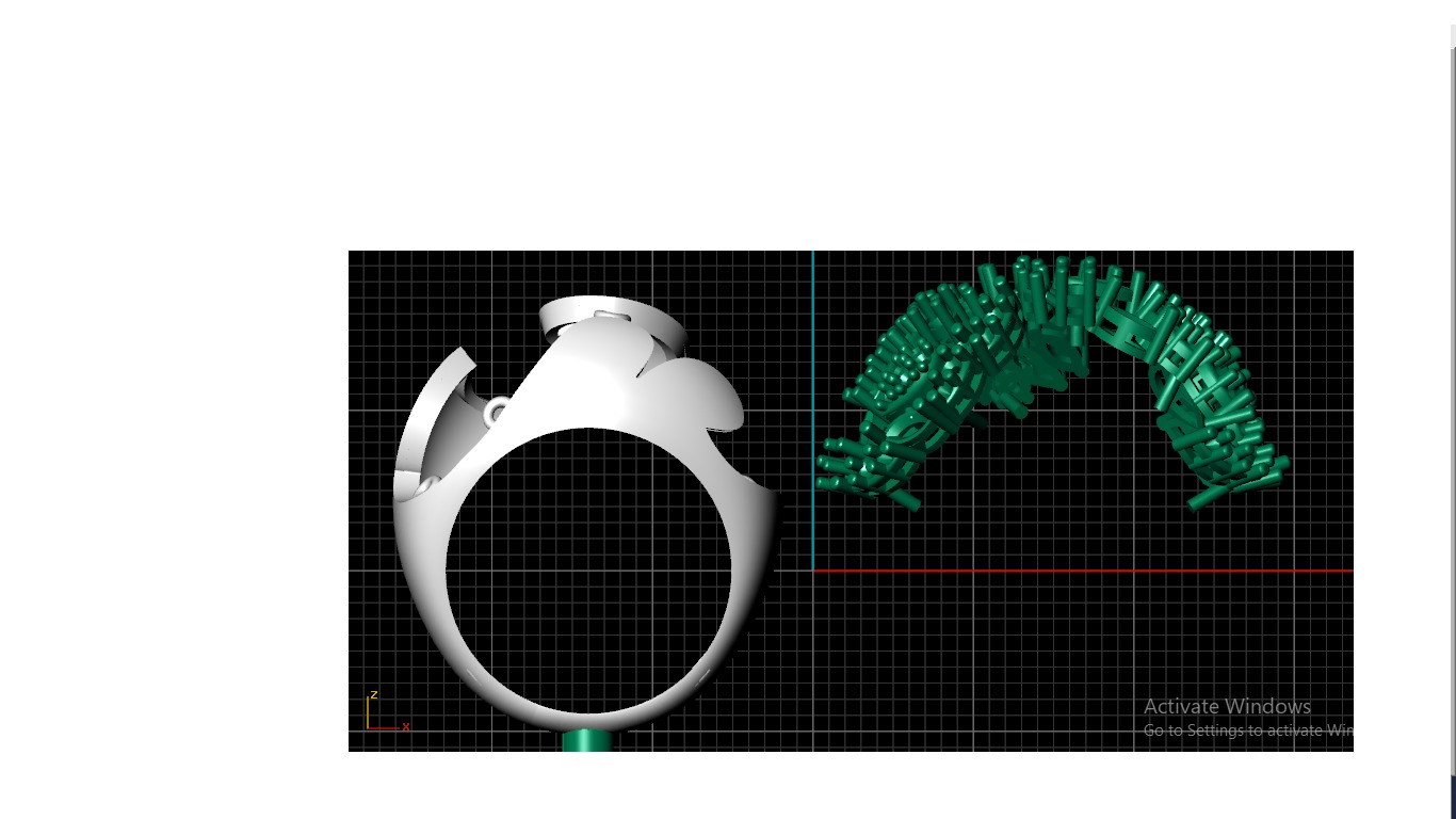 Women ring  3D print model_8