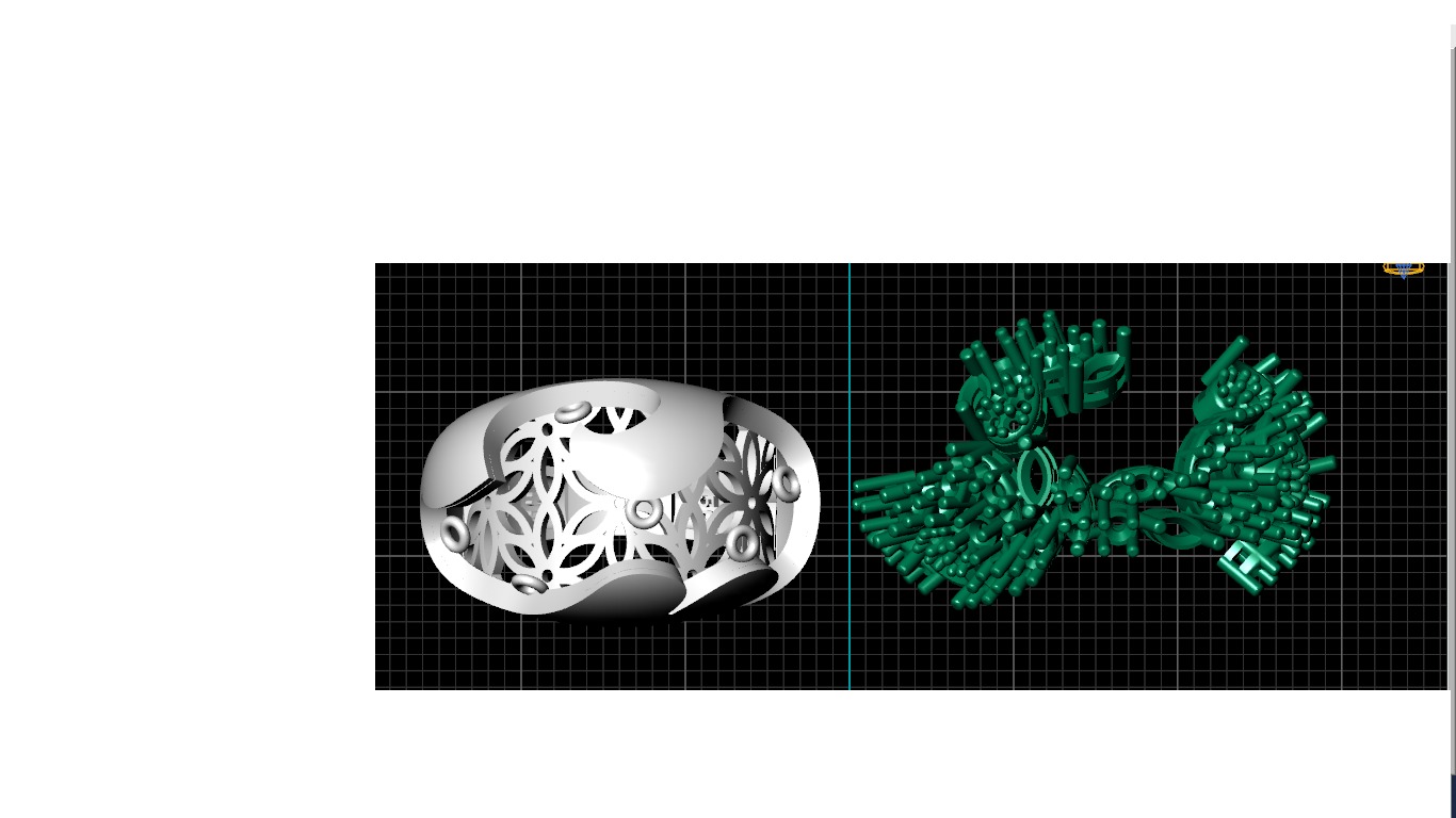 Women ring  3D print model_16