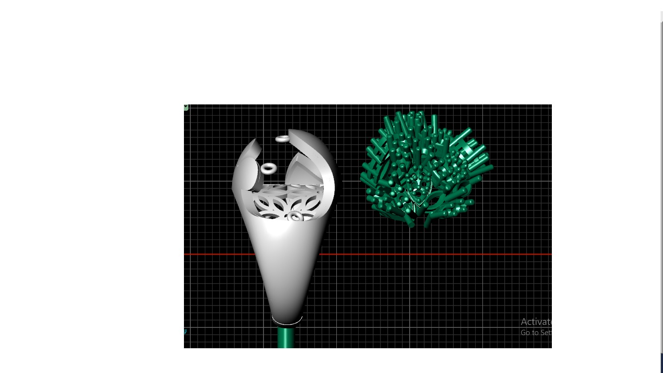 Women ring  3D print model_11