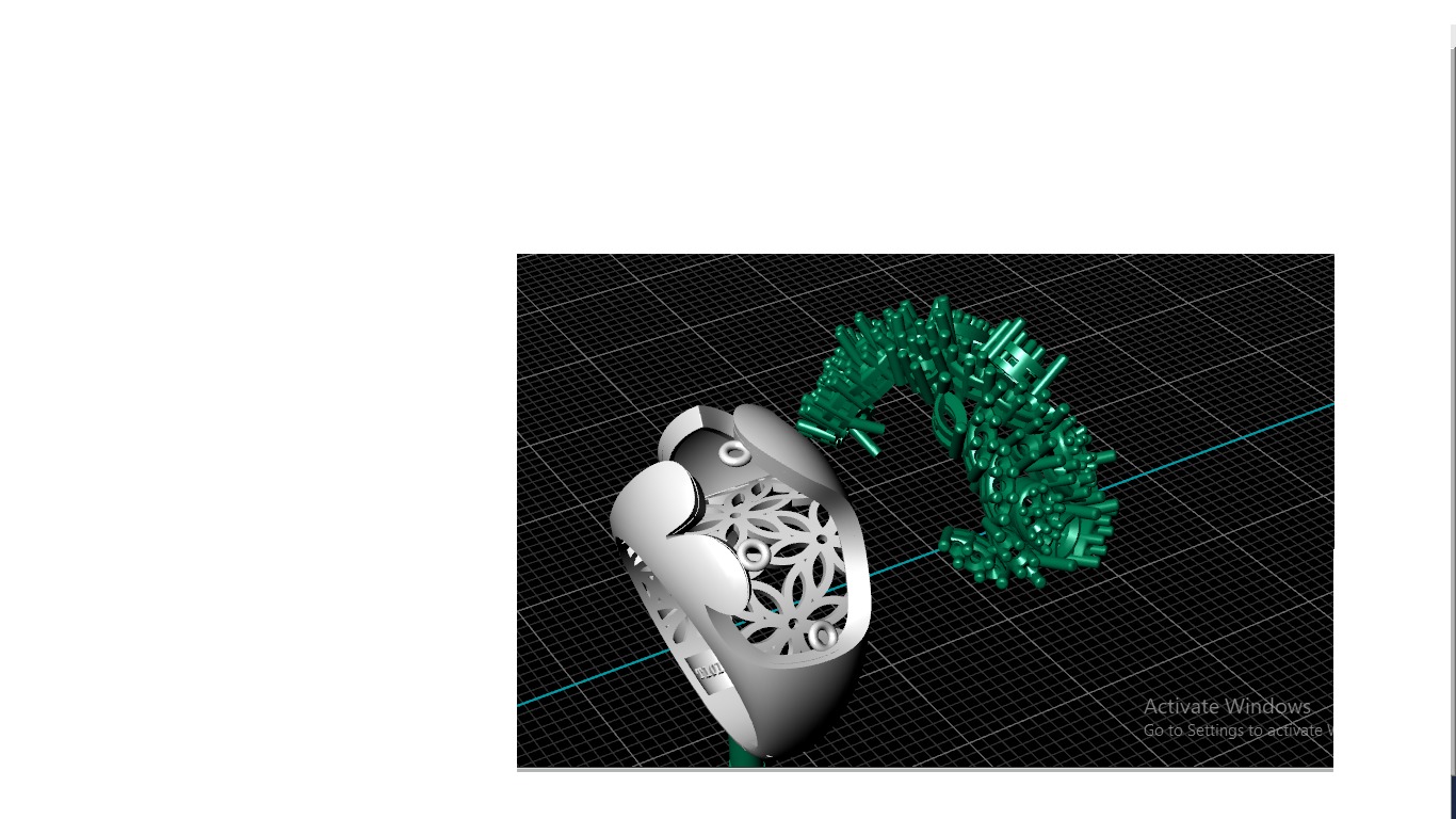 Women ring  3D print model_4