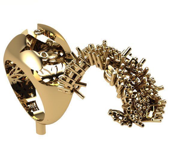 Women ring  3D print model_5