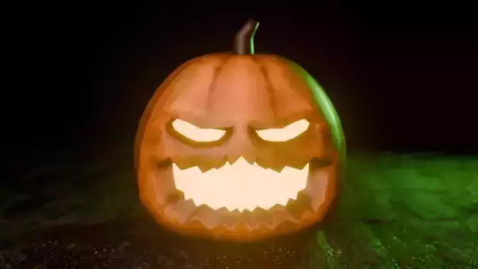 pumpkin low poly