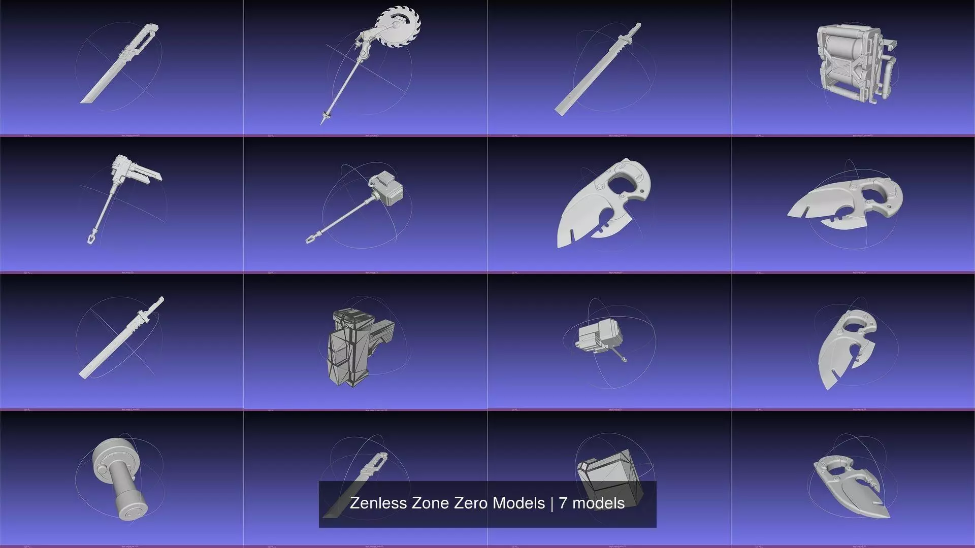 Zenless Zone Zero Models 3D Model Pack 3D printable | CGTrader