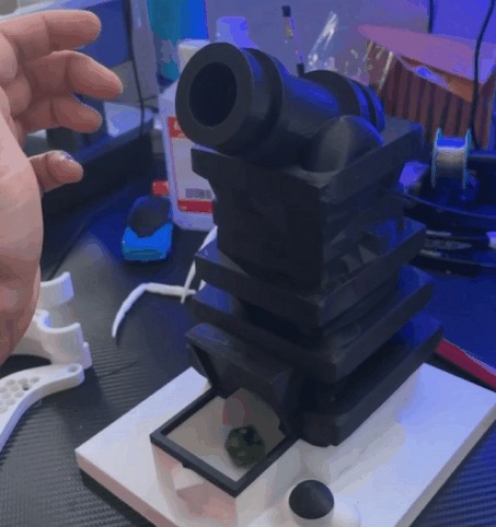 Pirate Cannon Dice Tower 3D print model_3