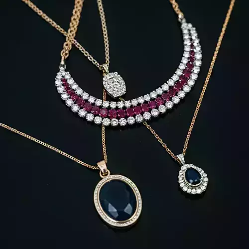 Collection of beautiful necklace models