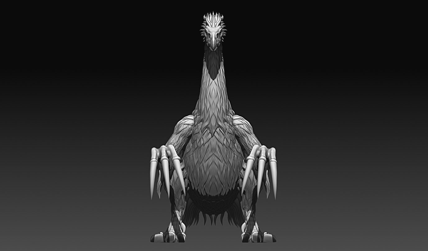 therizinosaurus 3D print model_3