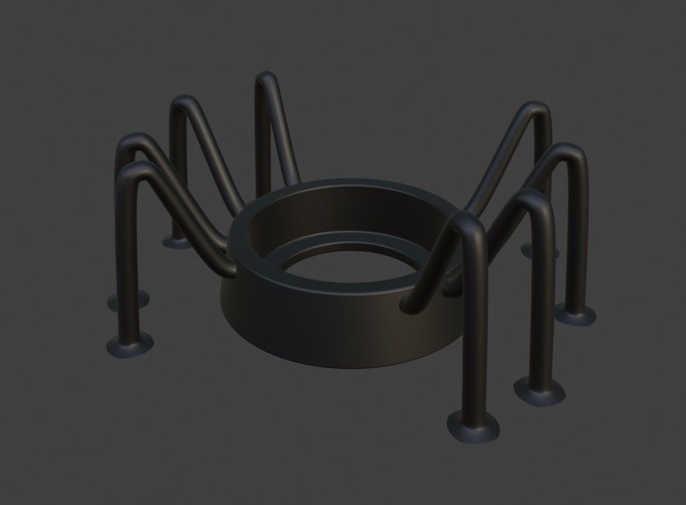 Halloween Spider Tea Candle holder 3D print model_2