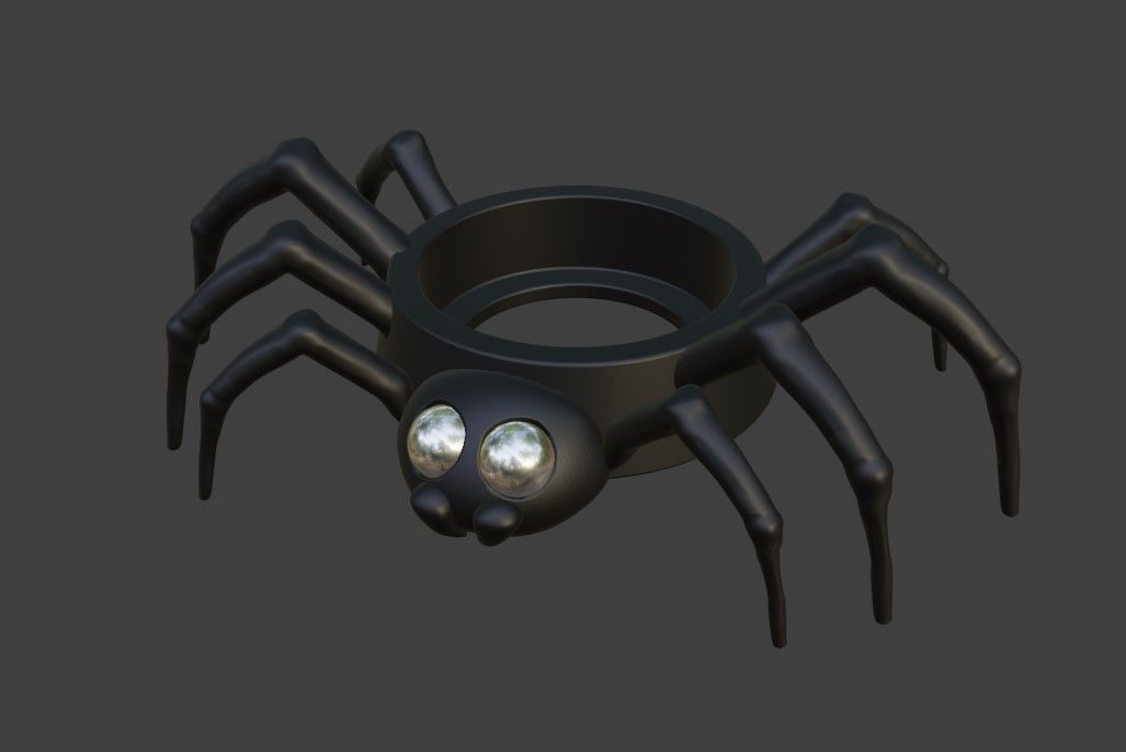 Halloween Spider Tea Candle holder 3D print model_1