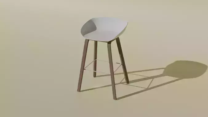 Moden Bar Chair 3d Blender