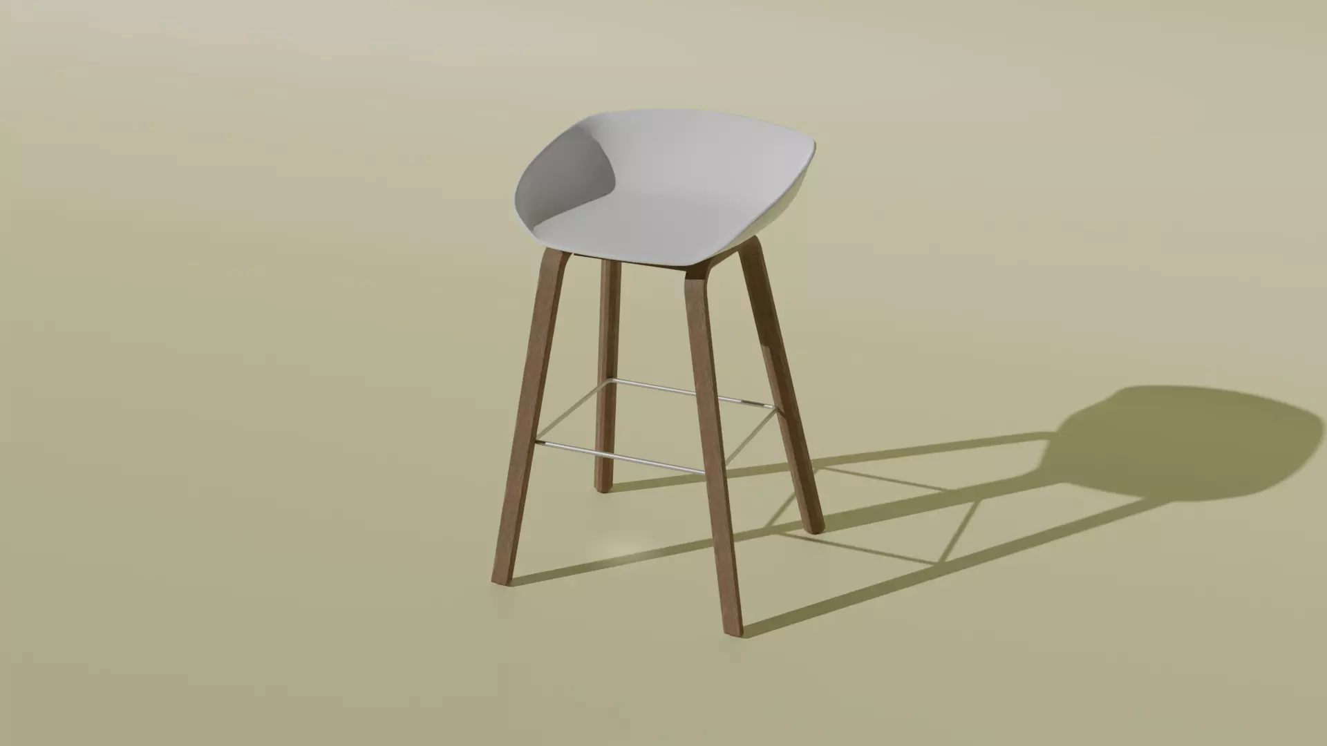 Moden Bar Chair 3d Blender 3D model_0