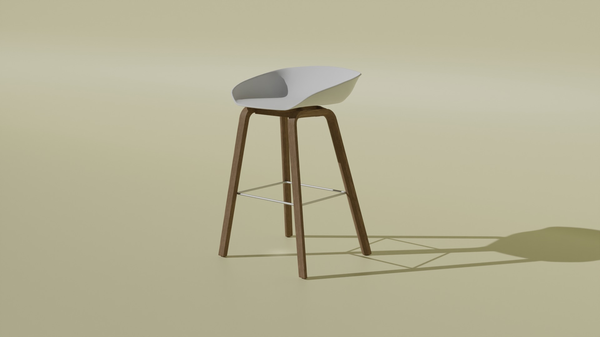 Moden Bar Chair 3d Blender 3D model_1
