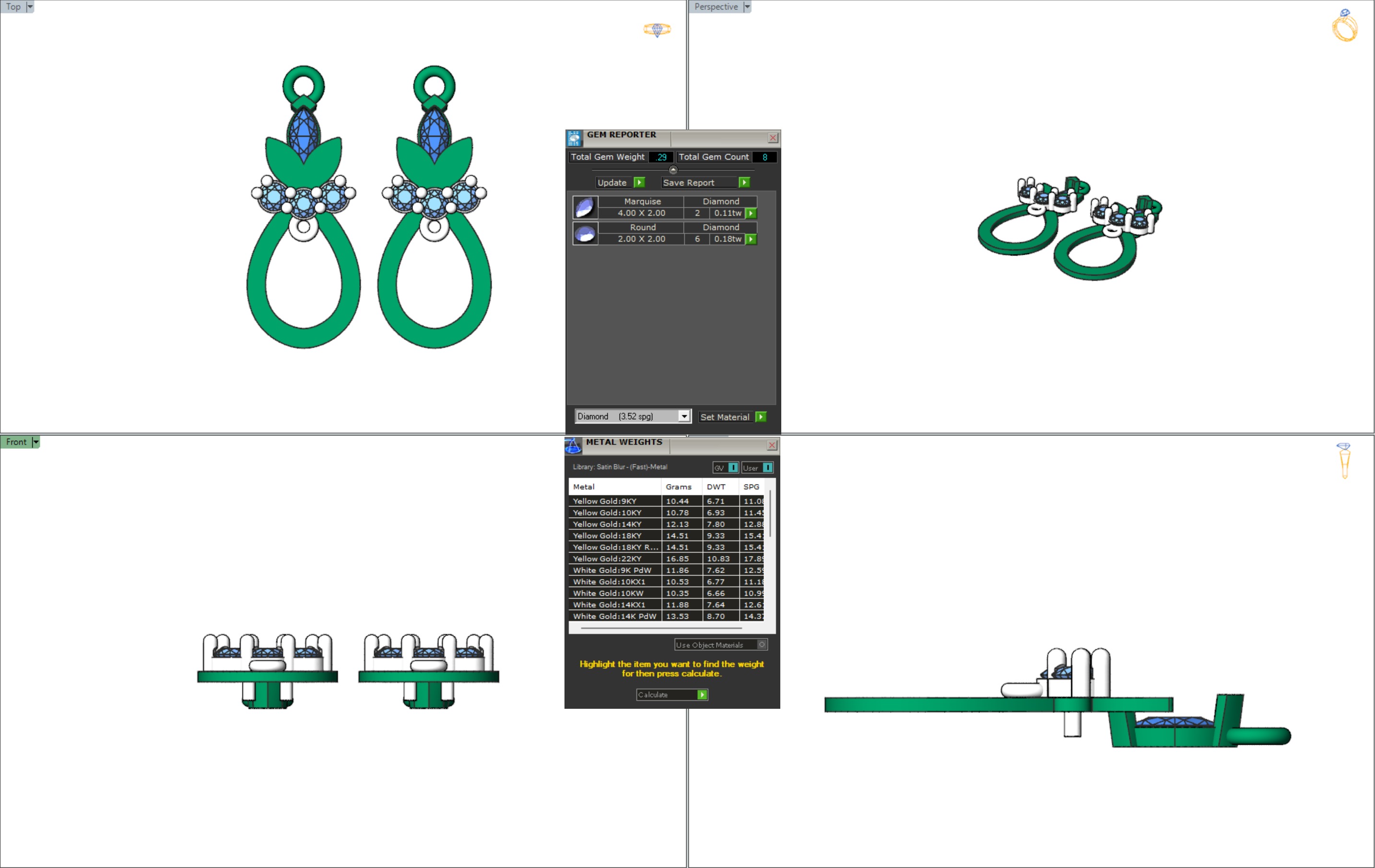 Collection of beautiful necklace models 3 3D print model_22