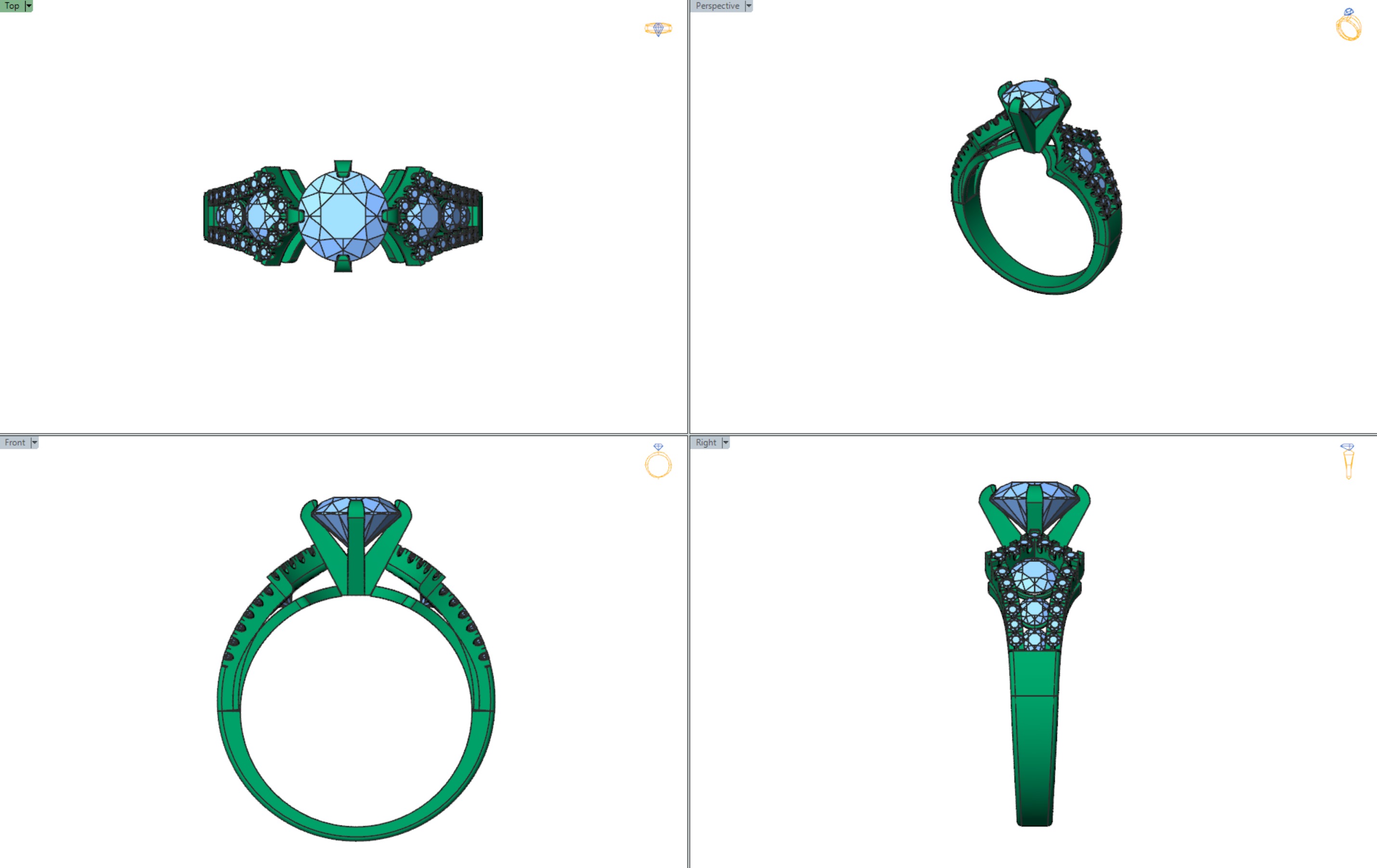 Collection of beautiful necklace models 3 3D print model_11